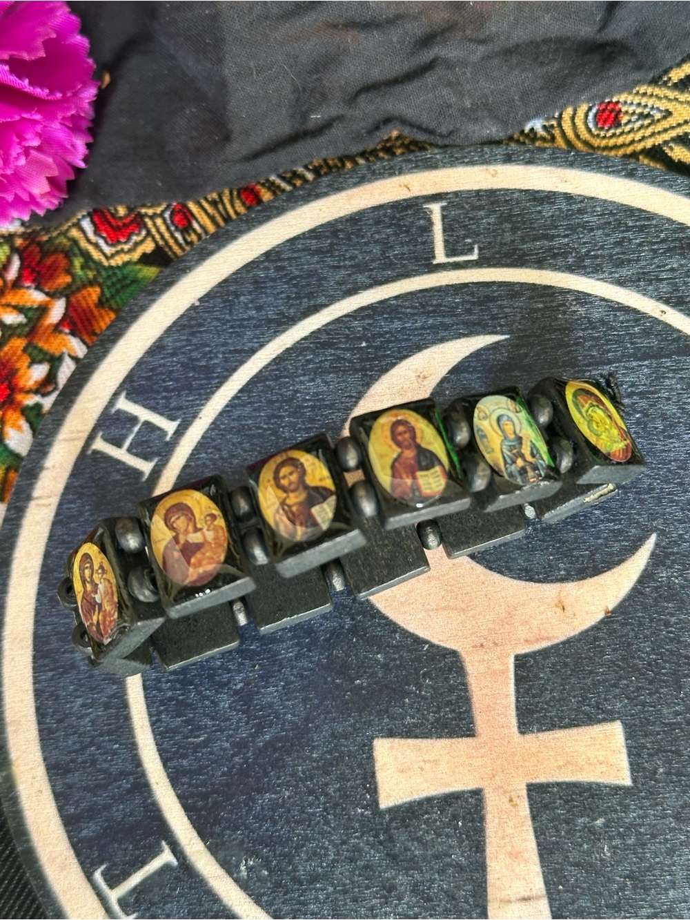 Religious Icon Stretch Bracelet